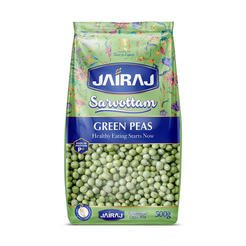 Jairaj Sarvottam Green Peas 500 g