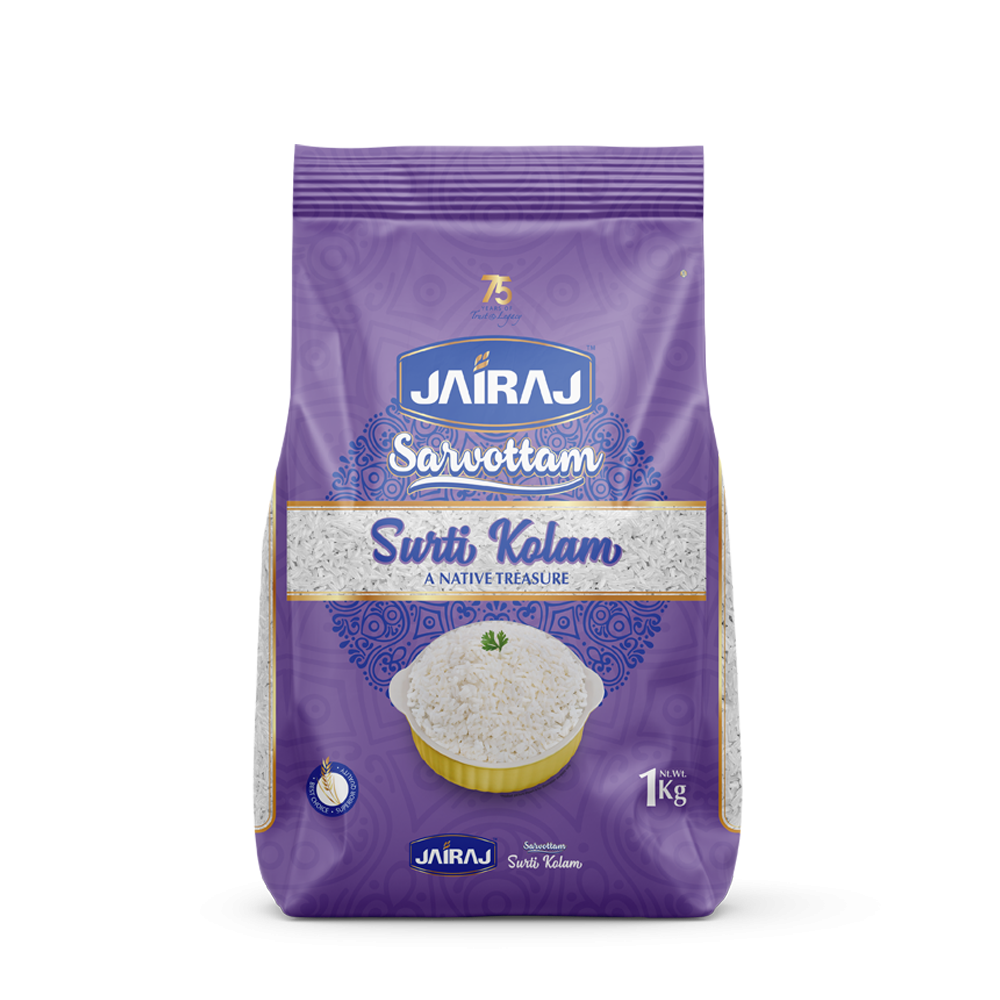 Jairaj Sarvottam Surti Kolam Rice 1 Kg