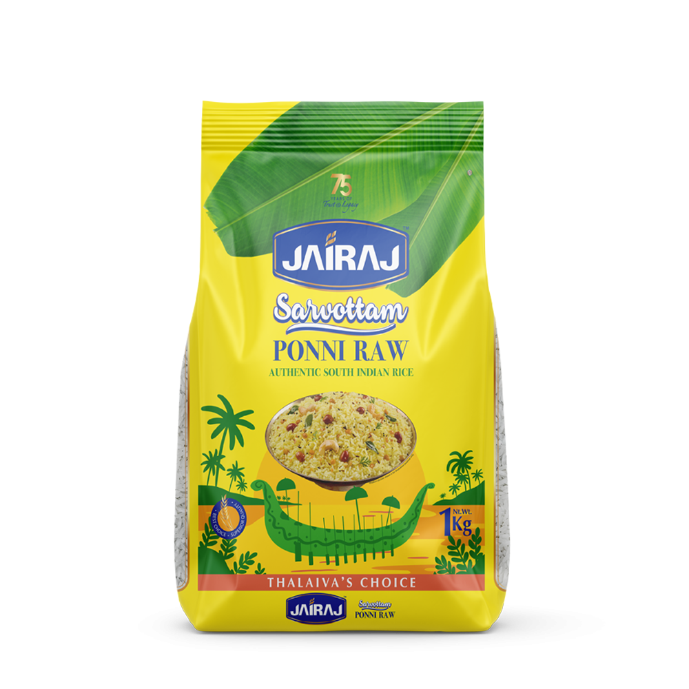 Jairaj Sarvottam Ponni Raw Rice 1 Kg