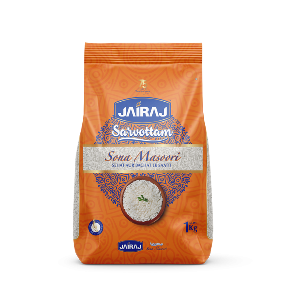 Jairaj Sarvottam Sona Masoori Rice 1 Kg