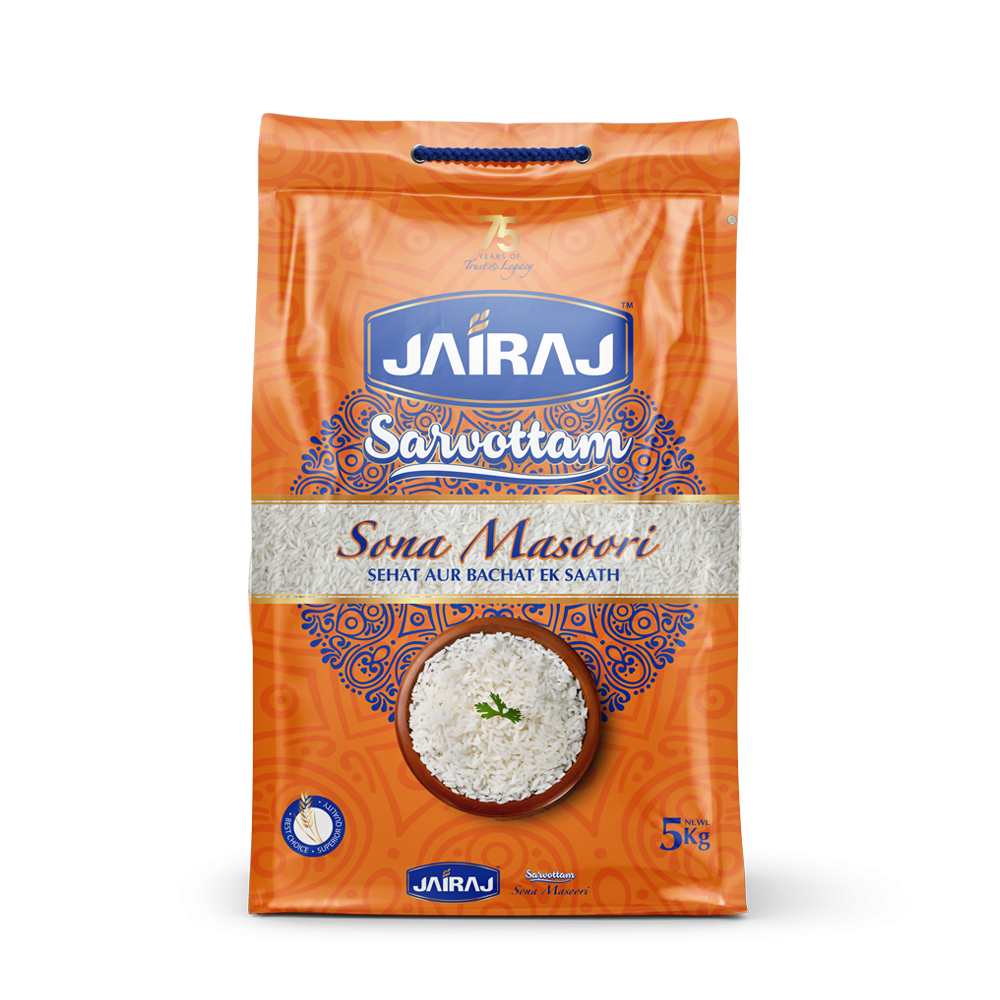 Jairaj Sarvottam Sona Masoori Rice 5 Kg